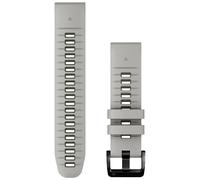 Garmin - Bracelet de rechange - Bracelet QuickFit 22mm Silicone Gris clair / Vert Moss en Silicone Gris