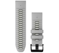 Garmin - Bracelet de rechange - Bracelet QuickFit 26mm Silicone Gris clair / Vert Moss en Silicone Gris