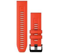 Garmin - Bracelet de rechange - Bracelet QuickFit 26mm Silicone Rouge feu / Graphite en Silicone Rouge