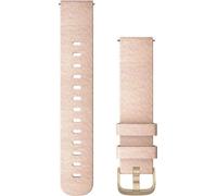 Garmin bracelet de remplacement 20mm nylon rose/boucle or blanc