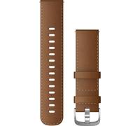 Garmin bracelet de remplacement 22mm cuir brun avec couture/boucle argentée