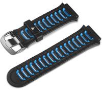 Garmin bracelet de remplacement en silicone noir/bleu clair