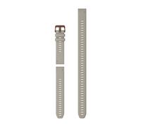 Garmin Bracelet En Silicone QuickFit 20mm Gris Clair Avec Adaptateur Extra-lun