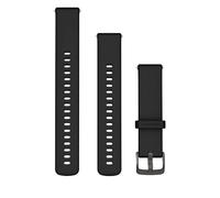Garmin Quick Release 18 Mm Silicone Strap Argenté Black / Slate Gray