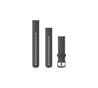 Garmin Quick Release Strap 18mm Silicone Strap Fits vivomove 3s, vivoactive 4s, venu 2S, Forerunner 255S Series, Easy to Click On and Off, No Tools Required, graphite