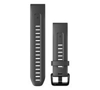 Garmin Bracelet QuickFit® en silicone Connexion Garmin QuickFit® 20 mm Graphite Noir