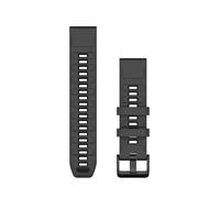 Garmin Quickfit 22 Silicone Strap Argenté Graphite / Black
