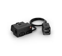 Garmin Câble d'alimentation constante, Noir | Compatible avec la caméra embarquée Garmin et le port OBD-II du véhicule pour l'alimentation même en stationnement et