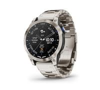 Garmin D2™ Mach 1 Aviator Montre connectée avec bracelet en titane et silicone Vented Titanium
