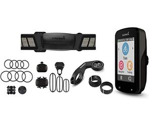 Garmin Edge 820 - Pack Avec Ceinture Cardio + Capteur de Cadence et Vitesse + Compteur GPS de vélo - Ecran couleur tactile 2,3'' - Fonction GroupTrack - Noir