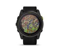Montre gps garmin enduro 3 titane carbon gray dlc avec bracelet ultrafit en nylon noir