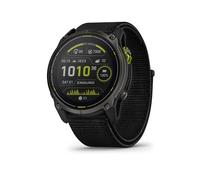 Garmin Enduro™ Montre Intelligente GPS Ultra-performante 3 - 51 mm, Solaire, Saphir, autonomie extrême, cartographie détaillée, Lampe de Poche LED intégrée, Titane DLC Gris Carbone avec Bracelet en