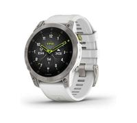 Garmin epix Gen 2 Sapphire - Titane blanc - montre de sport avec bracelet - silicone - taille du poignet : 125-208 mm - affichage 1.3" - 32 Go - Bluetooth, Wi-Fi, ANT+ - 70 g