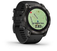 GARMIN - Epix Pro (Gen2) - Montre connectée à haute performance - 51 mm - Acier, Gray avec bracelet noir