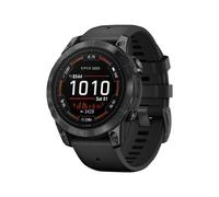 Garmin epix Pro - Standard Edition - 2e génération - 47 mm - polymère renforcé de fibres gris ardoise - Oui Montre connectée avec bracelet - silicone - noir - taille du poignet : 125-208 mm -...