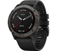 Garmin Fenix 6X Saphir Smartwatch Schiefergrau/Schwarz 010-02157-11, Sapphire, Carbon Gray