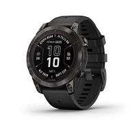 Garmin fēnix 7 Pro Sapphire Solar, Montre Intelligente GPS Multisport, Lampe de Poche intégrée, capacité de Charge Solaire, Noir