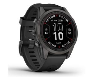 GARMIN Fenix 7s Pro Sapphire Solar - Femme - Noir - taille Unique- modèle 2025