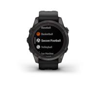 Garmin fenix 7S Pro Sapphire Solar Titane Carbon Gray (Bracelet Noir)