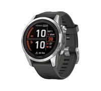 Garmin Fenix 7s Pro - Solar Edition - 42 Mm - Polymère Renforcé De Fibres - Oui Montre Connectée Avec Bracelet - Silicone - Graphite - Taille Du Poignet : 108-182 Mm - Affichage 1.2" - 32 Go -...