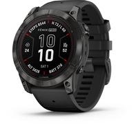 Garmin fenix 7X Pro Sapphire Solar Titane Carbon Gray (Bracelet Noir) Noir - Montres cardio-GPS