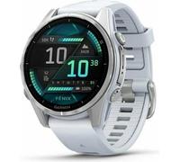 Garmin FENIX 8 - 43 mm AMOLED blanc pierre/argent