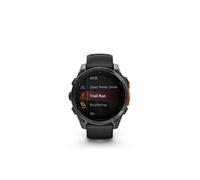 Garmin Montre connectée Fenix 8 47 mm Écran 1,4'' AMOLED GPS Gris, bracelet noir