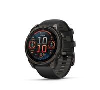 Garmin - Fenix 8 Amoled Sapphire - Montre GPS Titane Carbone / Gray DLC / Noir / Gris Galet - ⌀ 47 mm