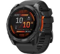 Garmin fēnix 8 AMOLED Sapphire Titane 51 mm - Montre GPS multisport, verre saphir, lampe LED, plongée 40 m, cartes TopoActive, jusqu’à 29 jours d’autonomie - Noir (Carbon Gray DLC)