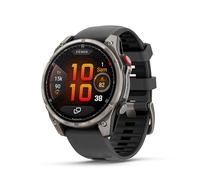 Garmin fēnix® 8 Pro, 47mm AMOLED - Montre connectée GPS Multisports avec Technologie inReach intégrée - Sapphire, Titane, Titanium avec Bracelet Graphite