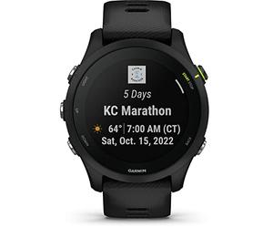 Garmin Forerunner 255, Music - Montre GPS Multisports connectée de Running - Noire - Boitier 46 mm