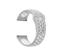 Garmin Forerunner 265 Strap with Holes, Dual Color Silicone, Dark Gray Black