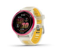 Garmin® Forerunner® 570 Montre intelligente GPS avancée pour course et triathlon 42 mm Affichage AMOLED Fonctions d'entraînement et de récupération Aluminium framboise avec bande translucide Os/Mangue
