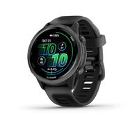 Garmin® Forerunner 570 Montre Intelligente GPS avancée pour Course et Triathlon 42 mm Écran AMOLED Fonctions d'entraînement et de récupération Aluminium Gris Ardoise avec Bracelet Noir translucide