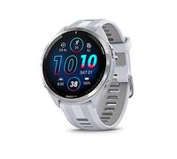 Garmin Forerunner® 965 Montre Intelligente de Course à Pied avec écran AMOLED coloré, mesures d'entraînement et de récupération, Whitestone et Powder Gray