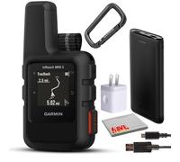 Garmin inReach Mini 2 Communicateur satellite compact, design léger et robuste, GPS portable pour randonnée, appareil de messagerie texte avec accessoires (noir)