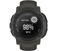 Garmin Instinct 2 - 45 mm - graphite - montre de sport avec bande - silicone - taille du poignet : 135-230 mm - monochrome - 32 Mo - Bluetooth, ANT+ - 52 g Graphite G