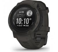 Garmin Instinct 2 - 45 mm - graphite - montre de sport avec bracelet - silicone - taille du poignet : 135-230 mm - monochrome - 32 Mo - Bluetooth, ANT+ - 52 g