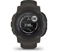 Garmin Instinct 2 Solar - 45 mm - graphite - montre de sport avec bracelet - silicone - taille du poignet : 135-230 mm - monochrome - 32 Mo - Bluetooth, ANT+ - 53 g