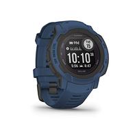 Garmin Instinct 2, Solar Bleue - Montre GPS Solaire Robuste et connectée - Boîtier 45 mm
