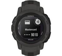 Garmin Instinct 2S Solar - 40 mm - graphite - montre de sport avec bande - silicone - taille du poignet : 112-180 mm - monochrome - 32 Mo - Bluetooth, ANT+ - 43 g Solar Graphite G
