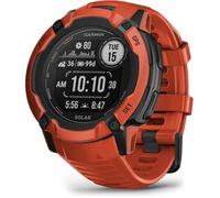 Garmin Instinct 2X Solar Montre GPS Multisports 50 mm Recharge Solaire Autonomie Illimitée 10 ATM Lampe LED Rouge