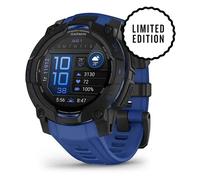 Garmin Instinct 3 AMOLED 45 mm - Noir avec bracelet Silicone Noir et Bleu - GPS (010-02936-03)