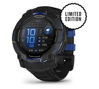 Garmin Instinct 3 AMOLED 45 mm - Noir avec bracelet Silicone Noir et Bleu - GPS (010-03020-03)