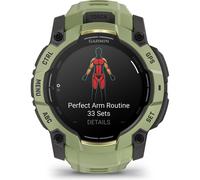 Montre GPS avec bracelet Garmin Amoled Instinct® 3 Vert 3/50 mm
