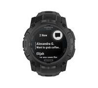 Montre gps garmin instinct 3 solar tactical edition 50 mm noir avec bracelet en silicone noir