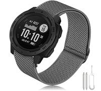 Garmin Instinct Bracelet de Remplacement 22mm en Nylon - Souple, Extensible, Ultra Léger pour Instinct 2 Solar/Tactical/Tide/Esports/Solar