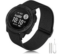 Garmin Instinct Bracelet de Remplacement en Nylon 22mm - Souple, Extensible, Ultra Léger pour Instinct 2 Solar/Tactical/Tide/Esports/Solar