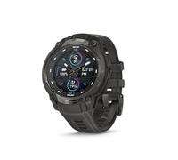 Garmin Instinct Crossover AMOLED Montre Intelligente GPS Hybride Robuste avec Aiguilles analogiques et écran AMOLED Lumineux, Anthracite avec Bracelet en Silicone Anthracite