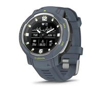 Garmin Instinct Crossover - Standard Edition 45 mm Hybride - Bleu avec bracelet Silicone Bleu - GPS (010-02730-04)